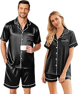 Cool Comfort Couple Sleepwear – Ice Silk Nightdress Set
