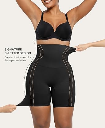 SHAPELLX Shapewear Tummy Control Shorts for Women Seamless High Waisted Body Shaper Thigh Slimming Underwear Girdle
